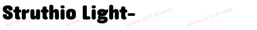 Struthio Light字体转换